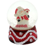 Red globe snowman 1