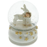 Snow Globe Girl with Reindeer 3