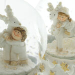 Snow Globe Girl with Reindeer 6