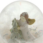 Snow globe with angel and Christmas tree 4