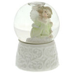 Snow globe mini green angel 2