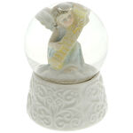 Snow globe angel parchment 1