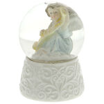 Snow globe angel parchment 2