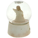 Snow globe rustic angel 3