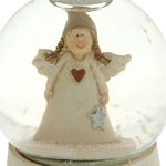 Snow globe rustic angel 4