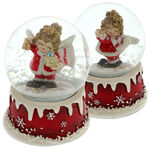 Red Angel Snow Globe 4