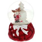 Musical snow globe with reindeer