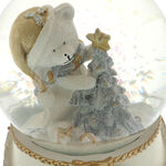 Musical snow globe with bear 4