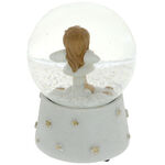 Angel musical snow globe 14 cm 3