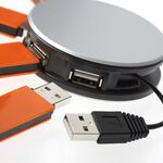 Hub USB 4-porturi rotund cu cablu extensibil 3