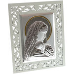 Silver Plated Mary Icon 1