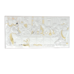 The silver icon the Last Supper 39x19 cm 2