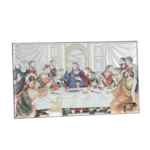 Silver icon of the Last Supper color 26cm 2