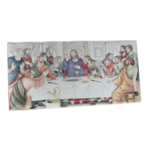 Silver plated icon of the Last Supper color 65cm