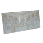 Silver plated icon of the Last Supper Exclusive 50cm 3