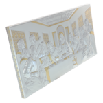 Silver plated icon of the Last Supper Exclusive 50cm 5