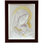 Silver Plated Mother Mary Icon 2