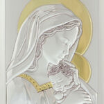 Silver Plated Mother Mary Icon 4