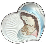 Virgin Mary silver colored icon 15cm 2