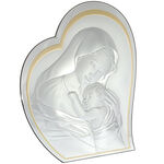 Silver icon Virgin Mary heart 43cm 2