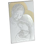 Szent Család ezüstözött ikon 20cm 3