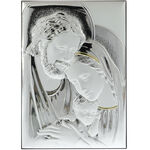 Holy family silver icon 21cm