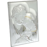 Holy family silver icon 21cm 2