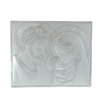 Holy Family silver plated icon 26x32