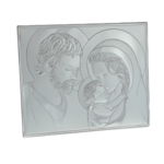 Holy Family silver plated icon 26x32 2