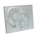 Holy Family silver plated icon 26x32 3