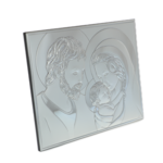 Holy Family silver plated icon 26x32 4