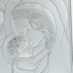 Holy Family silver plated icon 26x32 5