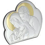 Silver icon Holy Family cloud 11cm