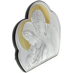 Szent Család ezüstözött ikon felhő 11 cm 4