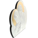 Silver plated icon Holy Family cloud 27cm 5