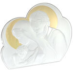 Holy Family silver plated icon cloud 45cm 2