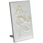 Saint George silver plated icon 15 cm 1