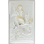 Saint George silver plated icon 15 cm 2