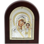 Mária Szentkép Ezüstözött Boltives 12 cm 2