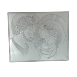 Catholic icon Holy Family Silver Plated 39cm