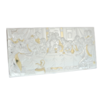Last Supper icon silver plated 65cm 2