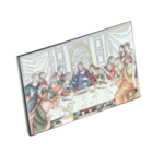 The Last Supper silver plated colored icon 11cm 3