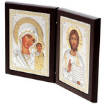 Double Icon with Mother Mary from Kazan and Jesus 1