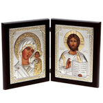 Double Icon with Mother Mary from Kazan and Jesus 2