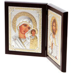 Double Icon with Mother Mary from Kazan and Jesus 3