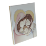 Exclusive silver plated colored Holy Family icon 26cm 4
