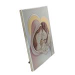 Exkluzív ezüstözött színes Szent Család ikon 40cm 5