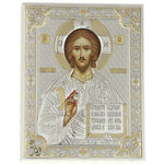 Exclusive silver Jesus Christ icon 16cm