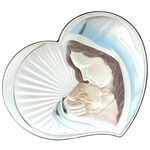 Virgin Mary colored heart icon 18cm 2