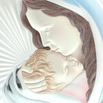Szűz Mária színes szív ikon 18cm 7